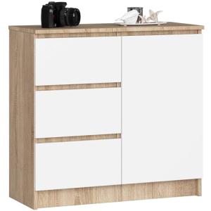 AKORD Cómoda Jerry | Cajonero con 1 Puerta 3 Cajones 2 Esta…