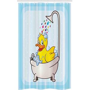 ABAKUHAUS Pato Cortina para baño, Mascota de Dibujos Animad…