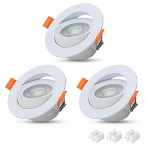VTERLY Focos Empotrables LED, 3 Pack 7W LED Empotrable Tech…