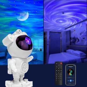 Proyector de astronauta Galaxy, altavoz musical Bluetooth,…