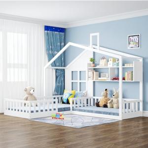 Moimhear Cama infantil de 90 x 200 cm   140 x 70 cm, con ve…