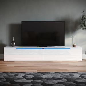 SONNI Mueble TV con Luz LED Regulables de 12 Colores,Mueble…