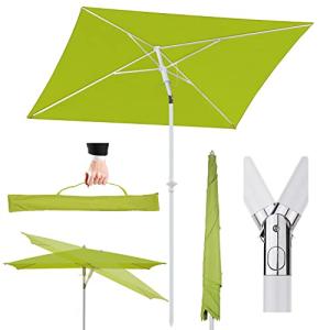 Sekey 180 × 125 cm sombrilla para Mercado, jardín, terraza,…