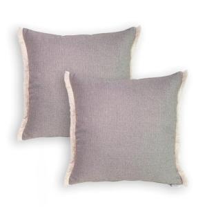TAPIDECOR | Pack 2 Fundas   2 Rellenos Cojín | Modelo Gris…