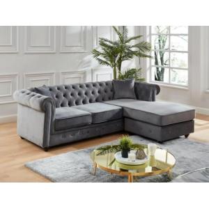 Vente-unique-Sofá Chesterfield rinconera Reversible Toledo…