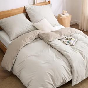 BEDSURE Ropa de cama de 135 x 200 cm, algodón de 4 piezas,…