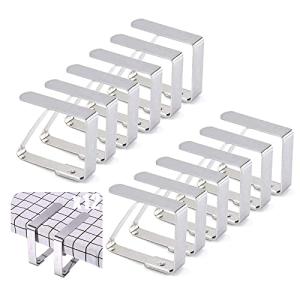 MEIRRAI Sujeta Manteles de Mesa Exterior, 12 Piezas Grande…