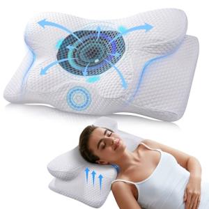 BALITTA Almohada Cervical, 2 en 1 Almohada Cervical de Espu…