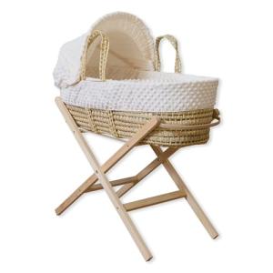 Clair de Lune Moisés con Soporte Plegable Natural, 75 x 28…