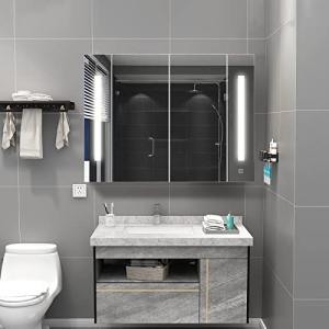 TUKAILAi Armario de Espejo de baño con Luces LED iluminadas…