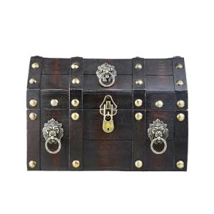 Brynnberg - Caja de Madera Cofre del Tesoro con candado Pir…