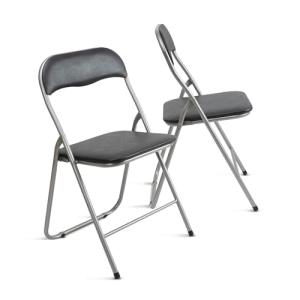 THE SECRET HOME – Pack de 2 Sillas Plegables de PVC y Metal…