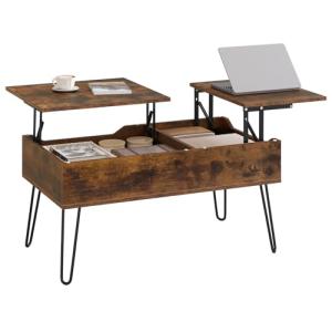 WOLTU Mesa de Centro Elevable, Mesita Salon con Espacio Int…