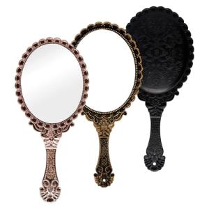 BZUEPRS 3 espejos de mano vintage, espejo de maquillaje con…