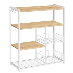 VASAGLE Estantería de Cocina con 2 Cestas de Malla Metálica…