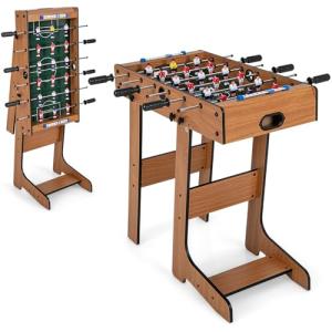 COSTWAY Futbolín de Mesa Plegable, Juego con Asas Duraderas…