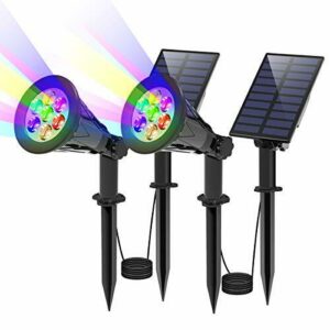 T-SUN Foco Solar led para Exterior, 2 Packs Luces Solares E…