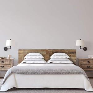 MEGADECOR Cabecero Cama PVC Decorativo Económico Madera Tab…