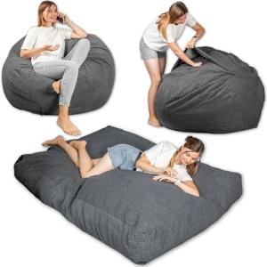 bananair - Puff Cama Gigante con Relleno de Espuma Incluído…