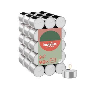 Bolsius - Paquete grande de velas de té - 90 unidades - 8 h…