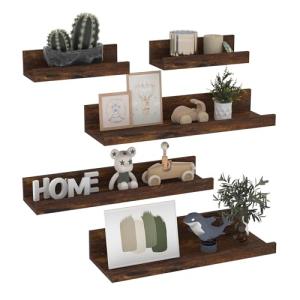 Giftgarden 40cm Estanteria Pared de Madera, Baldas Pared Ma…