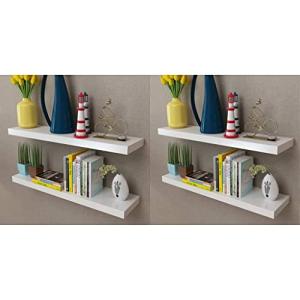 MOONAIRY Estantes de Pared 4 Unidades, Baldas Pared, Estant…