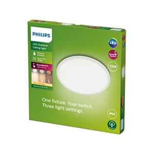 Philips - Plafón Philips SuperSlim, lámpara de techo LED de…