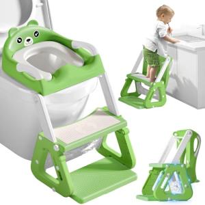ZQEJEFD Adaptador WC Niños con Escalera, Bebe Plegable Port…
