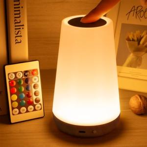 Auxmir Luz Nocturna LED, Lámpara de Mesita de Noche, Ilumin…