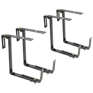 com-four® 4x Soporte de Maceteros para Parapetos y Barandas…