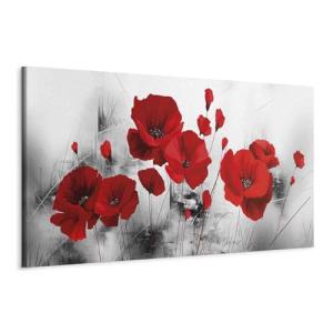 Cuadros B&D XXL - Cuadro en Lienzo 120x40 cm - Flores 1 pie…