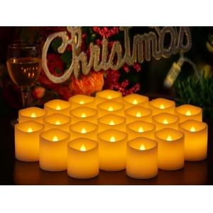 EHIOG 24 Velas LED Sin Llama a Pilas, Velas Eléctricas Parp…