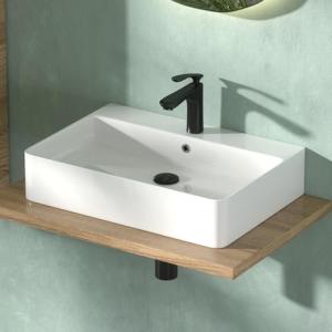 CASAMO Lavabo colgante de 60 cm de ancho, diseño de arco, c…
