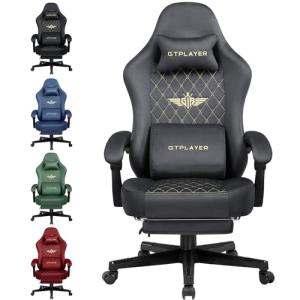 GTPLAYER Silla de Gaming de Tela, ergonómica, Silla de Ofic…