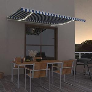 MOONAIRY Toldo Manual retráctil con LED, Toldos Terrazas, T…