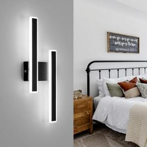 Lámpara de Pared LED Interior, 32W 3600LM Aplique Pared Int…