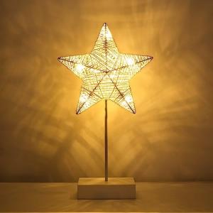 Lewondr Lámpara Decorativa de Mesa,Luz Navidad Nocturna 3D…