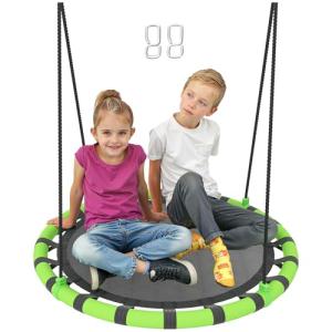 AIYAPLAY Columpio para Niños Redondo Columpio Jardín Exteri…