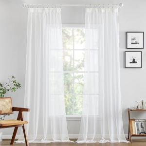 MIULEE Cortinas Salon Dormitorio Modernas 2 Piezas Visillos…