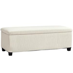 HOMCOM Puff Almacenaje, Banco Almacenaje, Capacidad de 84 L…