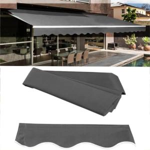 Toldo retráctil para patio, refugio contra rayos UV, imperm…