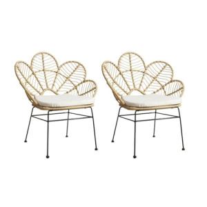 HOME DECO FACTORY, HDO0045, Juego de 2 sillones Honolulu M2…