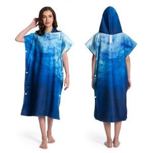 MOKANI Bata cambiadora, poncho de toalla con capucha para p…