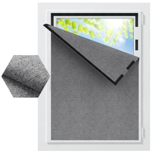 BKSAI Estores Opacos para Ventana 100X150CM Blackout 100% O…