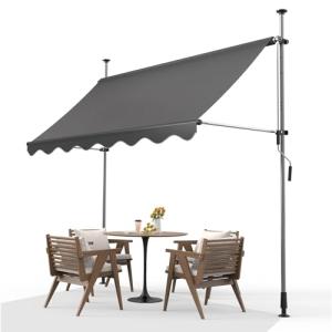Toldo Manual Retráctil 350x120cm, Toldo de Exterior Resiste…