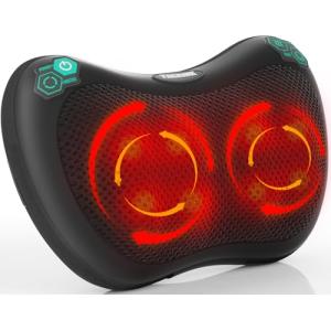 TAKRINK Masajeador Shiatsu para Espalda con 8 Nudos y 3 Niv…