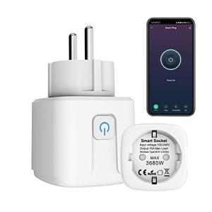 ZigBee Enchufe Inteligente Alexa 16A, 3680W Smart Plug con…