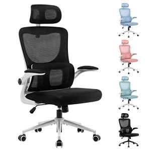LIYURUI Silla de Oficina Ergonomica Grande y Alta con repos…