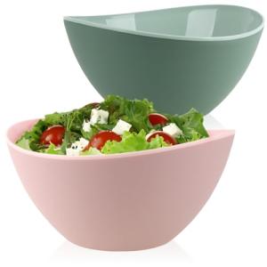 COM-FOUR® 2x tazón de plástico - ensaladera irrompible - fr…