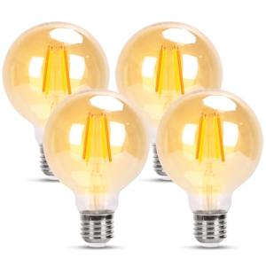 GREAT JACOB Bombilla LED E27 Filamento, 6W Equivalente a 86…